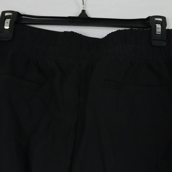 NWT  Pull on Black Pants Straight Leg Relaxed Half Stretch Waist Business Slacks - Picture 5 of 6